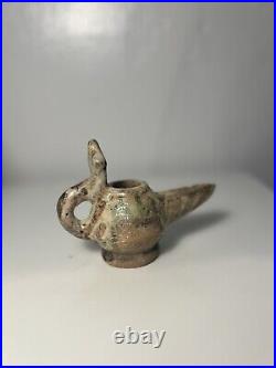 Antique Seljuk Persian Ceramic Oil Lamp