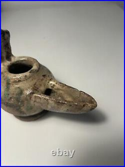 Antique Seljuk Persian Ceramic Oil Lamp