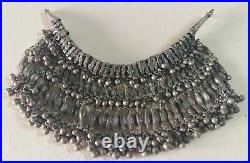 Antique Silver Bib Necklace Bedouin Tribal Yemen/ Yemenite Ethenic Choker