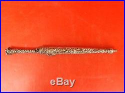 Antique Silver Kindjal Russian Turkish Knife Dagger Islamic Ottoman. Signed