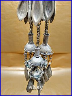 Antique Silver Middle Eastern Metal Tribal Tassel