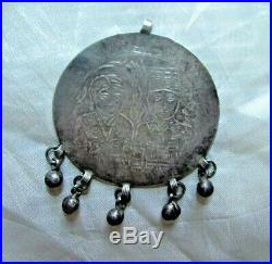 Antique Silver ethnic tribal bedouin gypsy Egyptian Zar Headdress