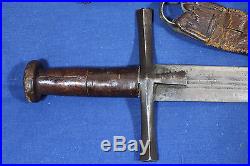 Antique Sudanese Kaskara sword with Solingen blade Sudan 18th 19th