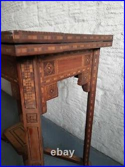 Antique Syrian Side Table Games Table