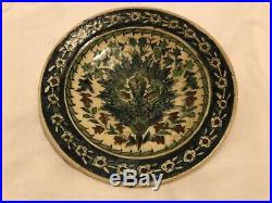 Antique Turkish Iznik Style Armenian Pottery Plate Jerusalem Palestine