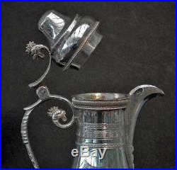 Antique Turkish Ottoman Islamic Solid Silver Coffee Pot Muslim Osmanli Kahvedan