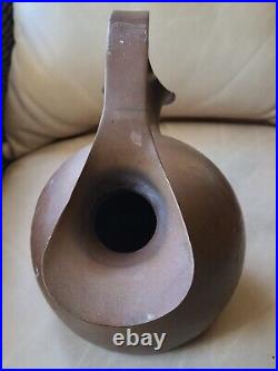 Antique Very Primitive Copper Middle Eastern Water Jug Two Sided Spouts Double