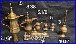 Antique Vintage Arabic Islamic Dallah Coffee Pots- Prices vary