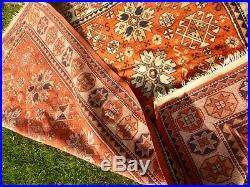 Antique Vintage Middle Eastern SIGNED Rug Carpet Wool 6x9' Master Weaver