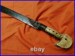 Antique Yatagan Sword Türkish Iron Antique Arabic Indones shamshir saber DATED
