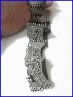 Antique Yemeni silver Bedouin Jewish Handmade belt waistband 210gram