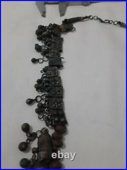 Antique Yemeni silver Bedouin Jewish Handmade necklace