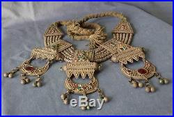 Antique Yemenite Necklace Silver filigree Yemen Islamic Massive Jewelry 445gr
