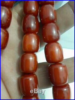Antique amber Bakelite cherry amber PRAYER Tasbih BEADS 72 Gram
