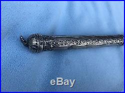 Antique ceremonial torch, silver, possibly Islamic, Persian, oriental