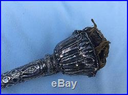 Antique ceremonial torch, silver, possibly Islamic, Persian, oriental