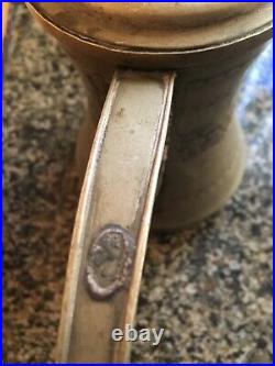 Antique copper brass Persian Islamic Dallah Arabic Coffee Pot 3 Pound 11 28cm