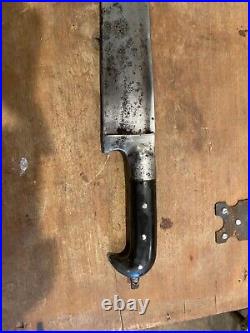 Antique islamic Afghan Khyber Knife Straigh Blade Short sword Dagger Jihad sword