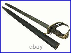 Antique islamic Afghan Khyber Knife Straigh Blade Short sword Dagger Messer KH-4