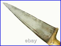 Antique islamic Afghan Khyber Knife Straigh Blade Short sword Dagger Messer KH17