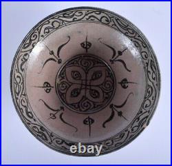 Antique islamic nishapur pottery bowl persian 10/12 century