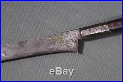 Antique long Berber (Algerian) flissa sword (yatagan shape) 19th century