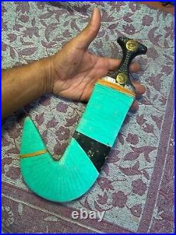 Antique old dagger arabic yemen khanjar jambiya islamic dagger? D