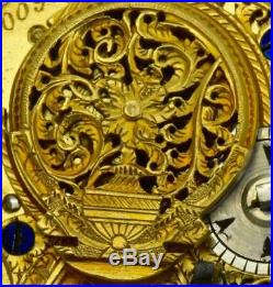 Antique silver&enamel triple case Edward Prior Verge Fusee watch. Ottoman market