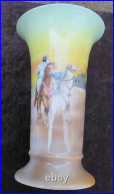 Antiques Royal Bayreuth Vase With Middle Eastern Themed Arab Motaif