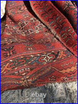 Auth Mid 19th C Antique Turkmen Tribal Artifact RARE Ersari Bukhara Museum Pc