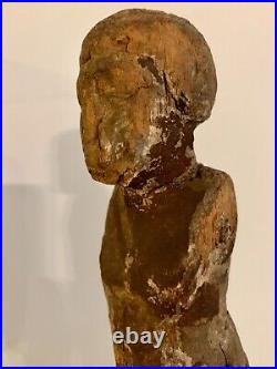 Authentic ANCIENT EGYPTIAN PAINTED WOOD FIGURE MIDDLE KINGDOM, 12TH DYNASTY