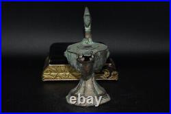 Authentic Ancient Great Seljuk Period Islamic Bronze Lamp Circa 11th Century AD