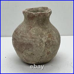 Authentic Ancient Near Eastern Clay Pottery Cup Or Jar Artifact Antiquity Old