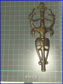 Authentic Luristan Cast Bronze Master Of Animals Ancient Iron Age 1000-600 Bc