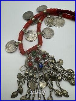 Authentic Vintage Middle Eastern Coin Pendant Necklace