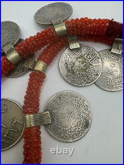 Authentic Vintage Middle Eastern Coin Pendant Necklace