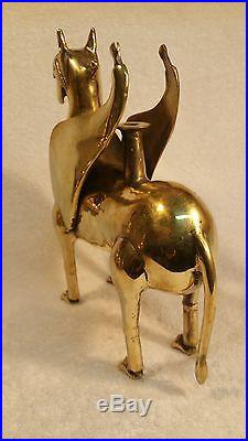 BRONZE GRIFFIN OIL LAMP Original Ancient Persian Islamic Antique Polished