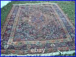 Beautiful Antique 1920's Authentic Middle Eastern Rug 7.4x10.1