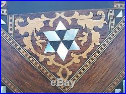 Beautiful Antique Islamic Wooden Inlaid Side Table