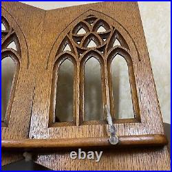 Book Stand Tabletop Wood Bible Holder Traditional Solid VTG, Wooden decorations