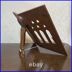 Book Stand Tabletop Wood Bible Holder Traditional Solid VTG, Wooden decorations