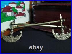 Brass Axe 2 Pcs Ornamental, Ottoman Turkish Antique Style Wall Home Office Decor