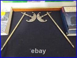 Brass Axe 2 Pcs Ornamental, Ottoman Turkish Antique Style Wall Home Office Decor