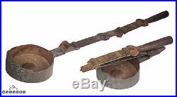 Bullet Lead Scoop Turkish Ottoman 17/18th Century Folding Iron & Brass