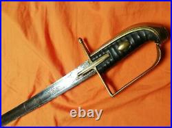Carved Antique Saber Sword Hungary Austro Austria Erope shamshir saber cavalary