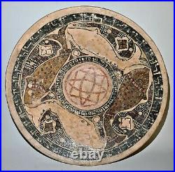 Circa Near Eastern Beautiful Persian Nishapur Glazed Terracotta Large Bowl