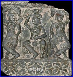 Circa Near Eastern Gandhara Stone Plaque Scene On Going Large Size+ H27cm, L25cm