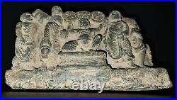 Circa Near Eastern Thinking Buddha Gandhara Stone Plaque