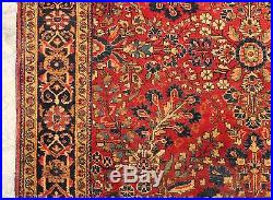 Classic Antique 1930s Middle Eastern Sarouk Wool 49x78 Area Rug, Carpet, NR