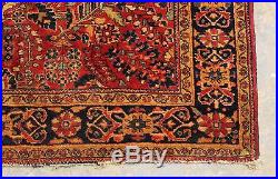 Classic Antique 1930s Middle Eastern Sarouk Wool 49x78 Area Rug, Carpet, NR
